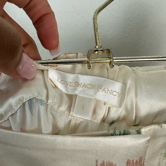 LoveShackFancy Celestine Silk Pant Size S MSRP $495 - Picture 8 of 10